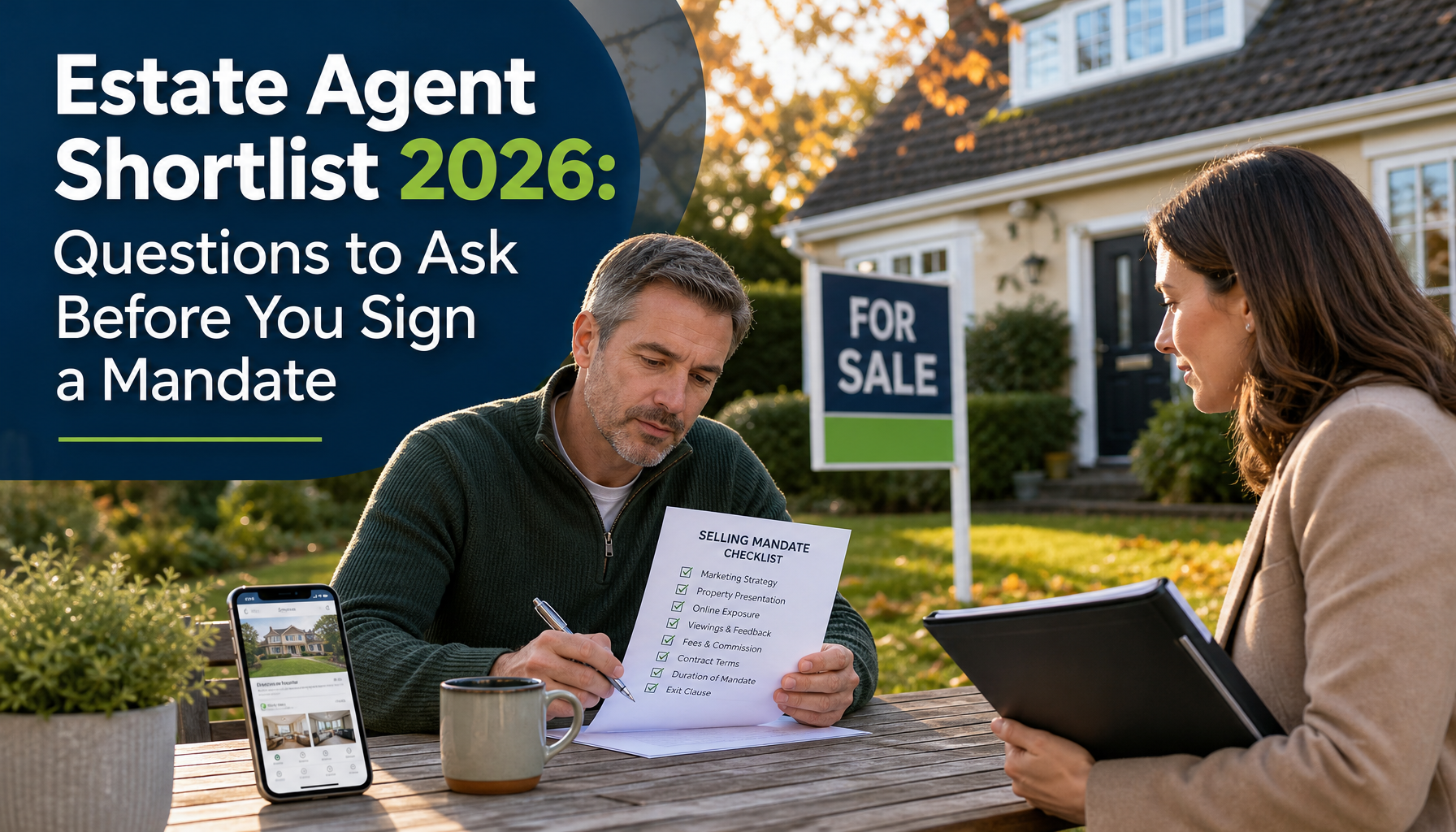 Estate Agent Shortlist 2026: Questions to Ask Before You Sign a Mandate