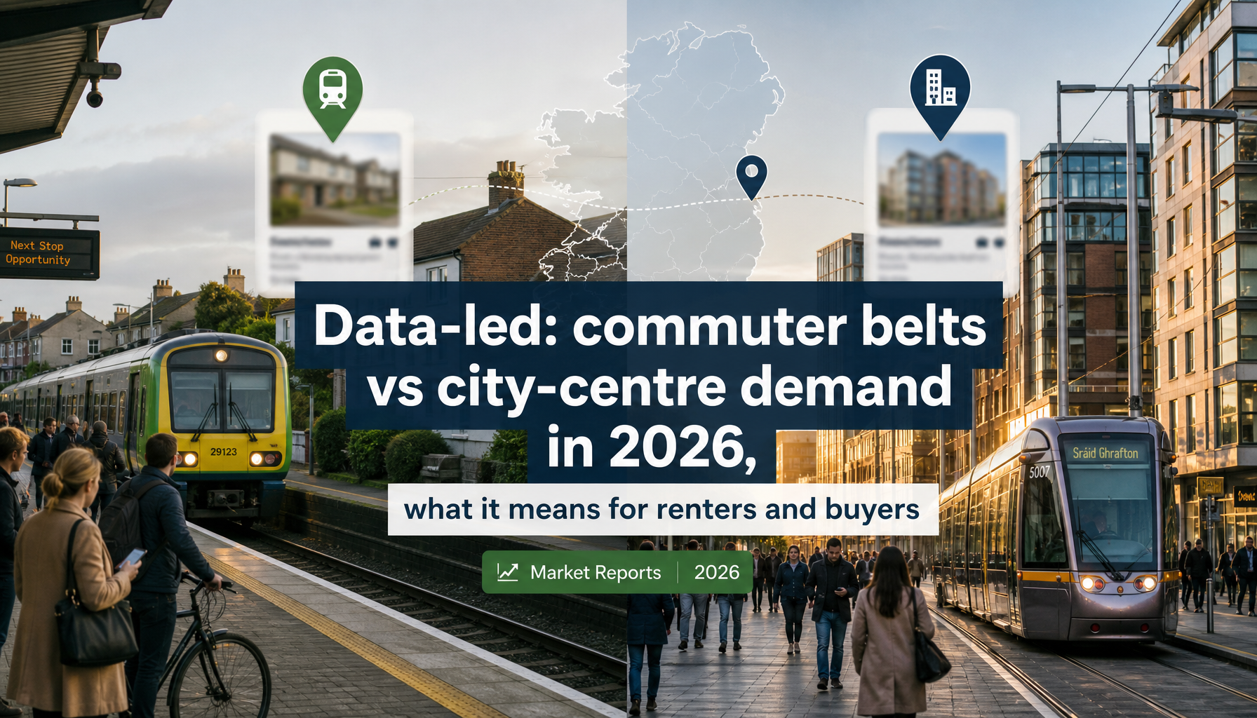 Data-led: commuter belts vs city-centre demand in 2026, what it means for renters and buyers